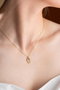 Heliophilia Silver Collar de Plata de Ley 925 con Baño de Oro y Circón